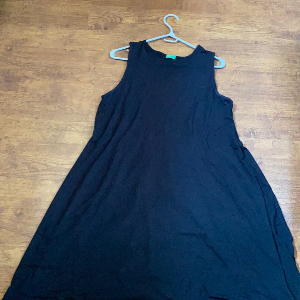 United Colors of Benetton, black cotton dress